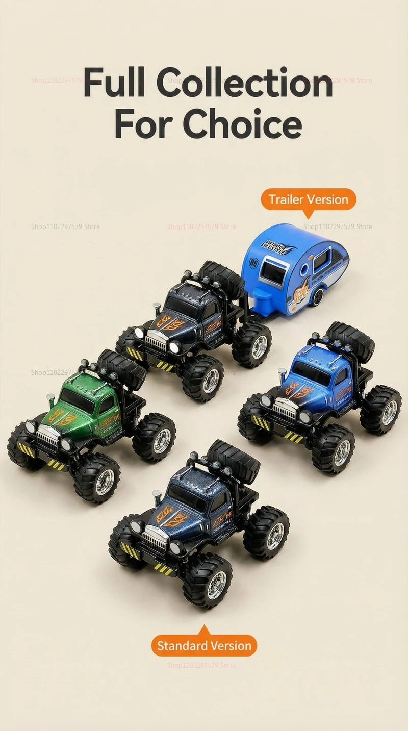 Mini Caminhão Monstro RC 4x4 Resistente para Todos os Terrenos, Escala 1/64, Carroceria de Liga Metálica, Controle Remoto de Bolso 2.4G, Presente de Aniversário para Meninos, Brinquedo de Mesa
Mini RC Monster Truck 4WD-All-Terrain Tough 1/64 Scale Alloy Shell Car Pocket 2.4G Remote Control Birthday Gift Boys Desktop Toy - Imagem 16