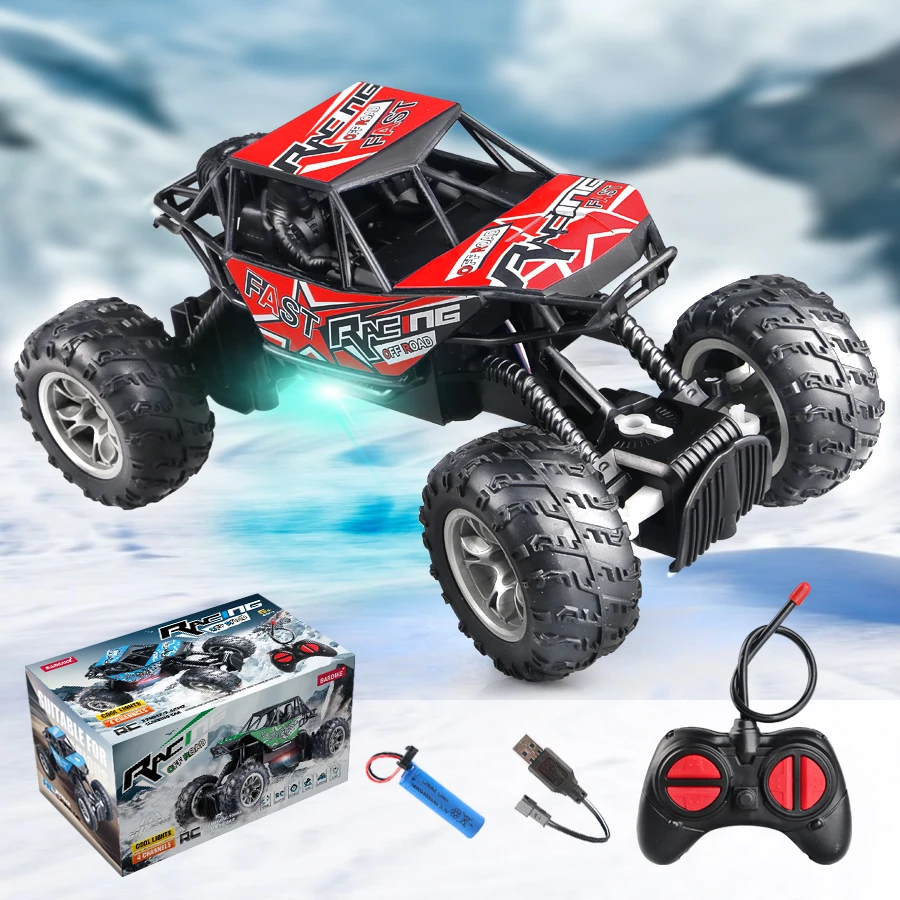 Carrinho de controle remoto com 4 posições, luzes, pneus de borracha antiderrapantes, modelo de brinquedo para escalada off-road para crianças e meninos.
4-Way Remote Control Car with Lights, Anti-Slip Rubber Tires, Outdoor Off-Road Climbing Toy Car Model for Kidsren and Boys - Imagem 9