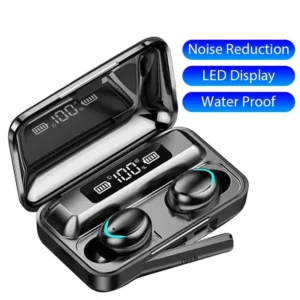Fones de ouvido sem fio F9 com visor LED, tecnologia TWS binaural, Bluetooth, à prova d'água e com redução de ruído.
F9 Wireless Earphones LED Dislpaly Binaural TWS Wireless Bluetooth Headset Waterproof Noise Reduction Bluetooth Headphones