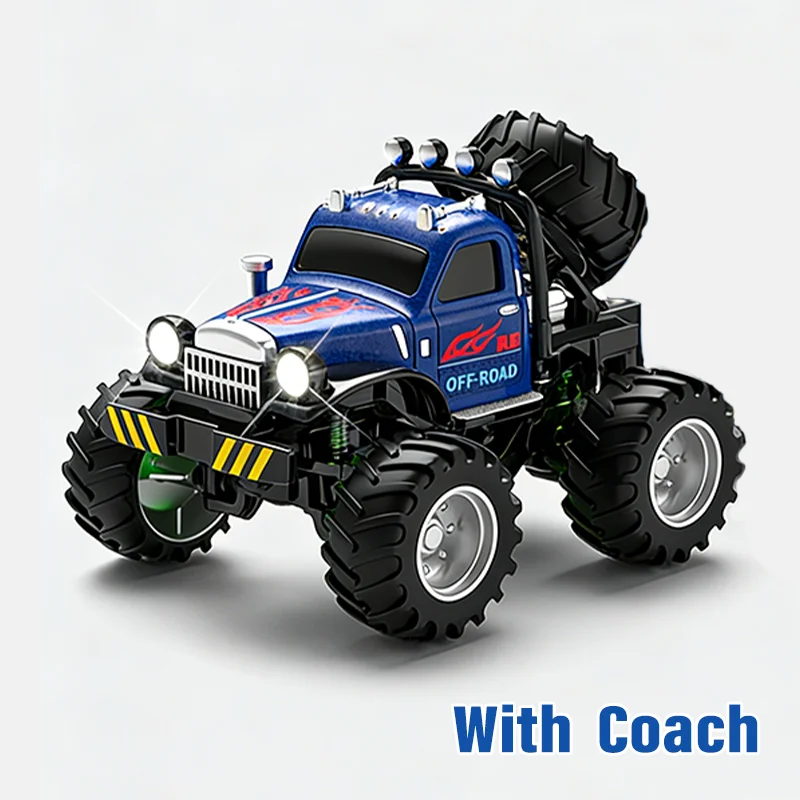 Mini Caminhão Monstro RC 4x4 Resistente para Todos os Terrenos, Escala 1/64, Carroceria de Liga Metálica, Controle Remoto de Bolso 2.4G, Presente de Aniversário para Meninos, Brinquedo de Mesa
Mini RC Monster Truck 4WD-All-Terrain Tough 1/64 Scale Alloy Shell Car Pocket 2.4G Remote Control Birthday Gift Boys Desktop Toy - Imagem 7
