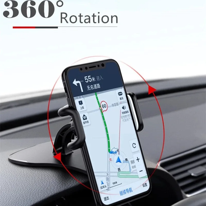 Suporte universal para celular veicular com rotação de 360°, ideal para painel de carro. Fixação segura e segura do aparelho.
360 Rotatable Car Phone Holder Universal Cell Phone Stands Car Rack Dashboard Support for Auto Grip Mobile Phone Fixed Bracket - Imagem 3