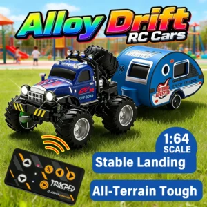 Mini Caminhão Monstro RC 4x4 Resistente para Todos os Terrenos, Escala 1/64, Carroceria de Liga Metálica, Controle Remoto de Bolso 2.4G, Presente de Aniversário para Meninos, Brinquedo de Mesa
Mini RC Monster Truck 4WD-All-Terrain Tough 1/64 Scale Alloy Shell Car Pocket 2.4G Remote Control Birthday Gift Boys Desktop Toy