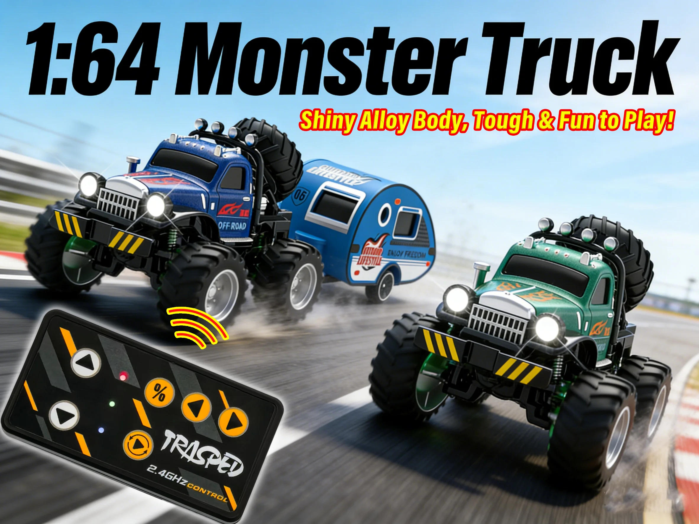 Mini Caminhão Monstro RC 4x4 Resistente para Todos os Terrenos, Escala 1/64, Carroceria de Liga Metálica, Controle Remoto de Bolso 2.4G, Presente de Aniversário para Meninos, Brinquedo de Mesa
Mini RC Monster Truck 4WD-All-Terrain Tough 1/64 Scale Alloy Shell Car Pocket 2.4G Remote Control Birthday Gift Boys Desktop Toy - Imagem 9